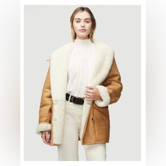 𝅺hide Society Shearling Jacket - vintage - Picture 1 of 16